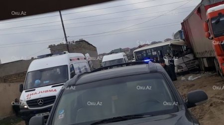 Abşeronda ağır qəza: yaralılar var - YENİLƏNİB + FOTO